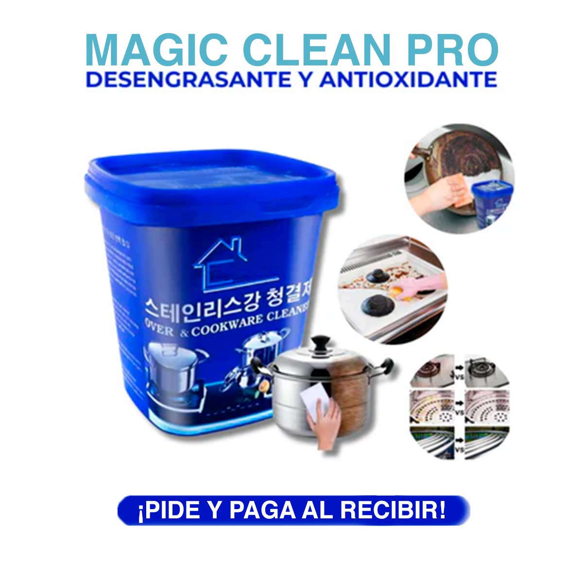 Magic Clean Pro™ LIMPIADOR DE OLLAS // FORMULA COREANA [🔥Últimas Unidades🔥]