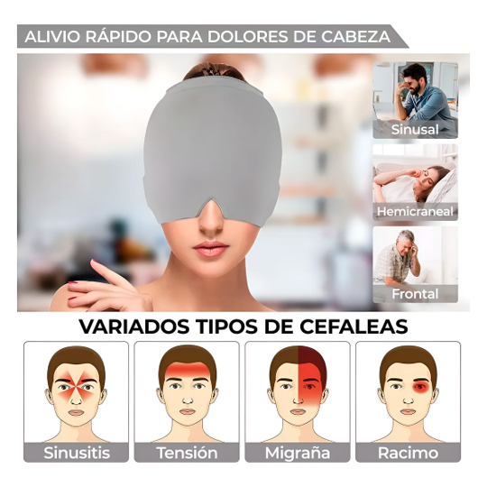 Gorro Gel Alivia Dolor Migraña ★ CALM HEAD