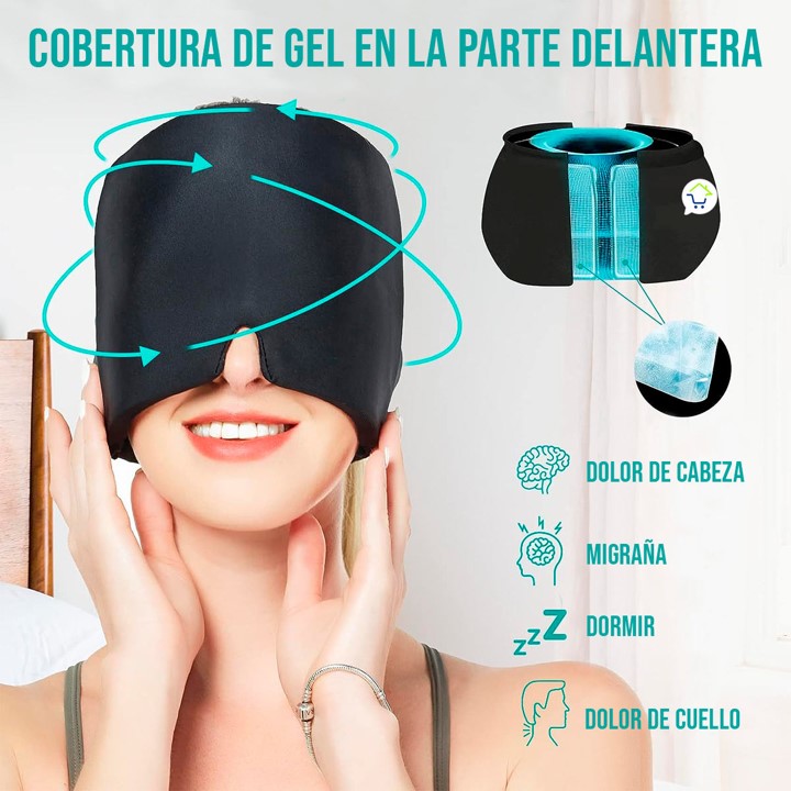 Gorro Gel Alivia Dolor Migraña ★ CALM HEAD