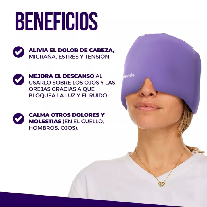 Gorro Gel Alivia Dolor Migraña ★ CALM HEAD