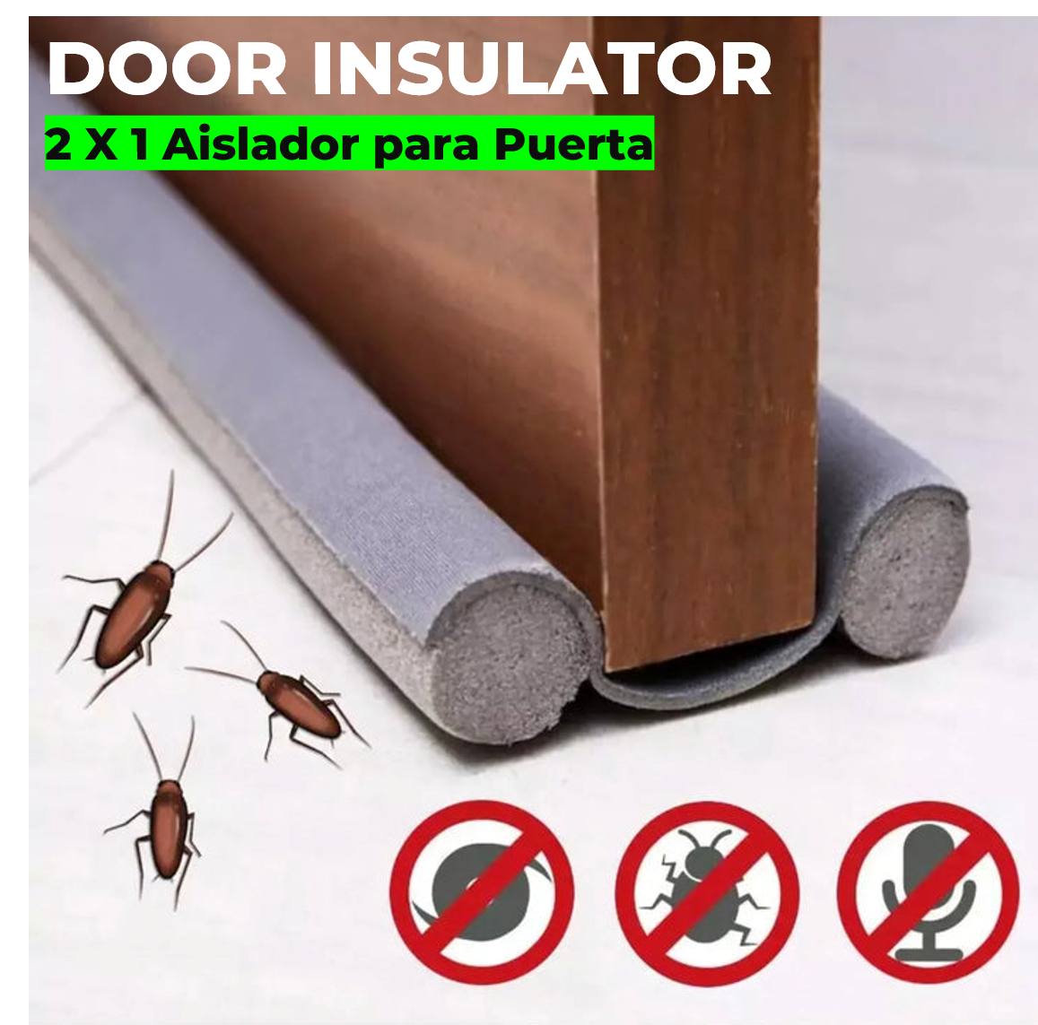 2X1 Burlete Sellador Aislador para Puerta ★ DOOR INSULATOR